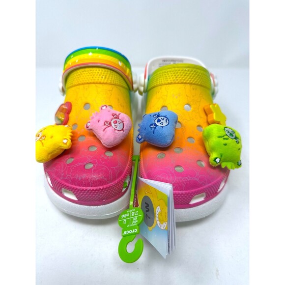 Crocs Care Bears Clog Size Multicolor Light Up S'allume shoes Women's 7 - RARE - Picture 2 of 15